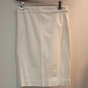 J. Crew Elegant Cream Midi Skirt
